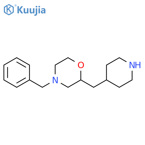 4-benzyl-2-(piperidin-4-yl)methylmorpholine structure