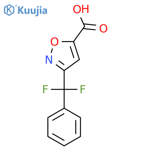 3-difluoro(phenyl)methyl-1,2-oxazole-5-carboxylic acid structure
