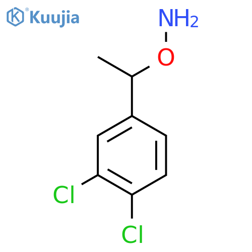O-1-(3,4-dichlorophenyl)ethylhydroxylamine structure