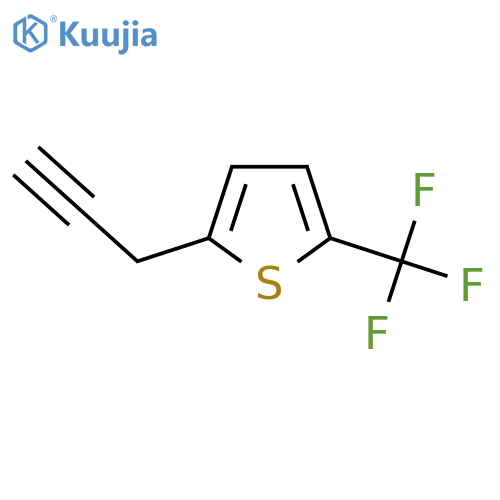 2-(prop-2-yn-1-yl)-5-(trifluoromethyl)thiophene structure