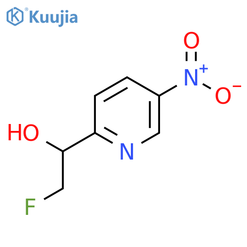 2-fluoro-1-(5-nitropyridin-2-yl)ethan-1-ol structure