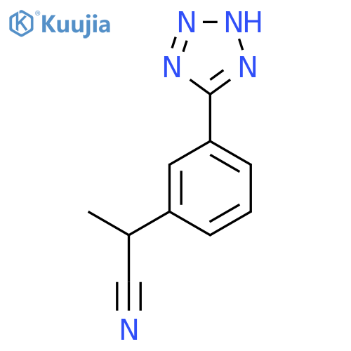 2-3-(1H-1,2,3,4-tetrazol-5-yl)phenylpropanenitrile structure