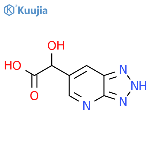 2-hydroxy-2-{3H-1,2,3triazolo4,5-bpyridin-6-yl}acetic acid structure