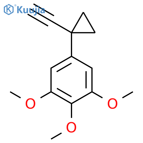 5-(1-ethynylcyclopropyl)-1,2,3-trimethoxybenzene structure