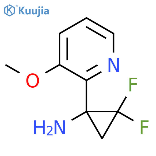 2,2-difluoro-1-(3-methoxypyridin-2-yl)cyclopropan-1-amine structure