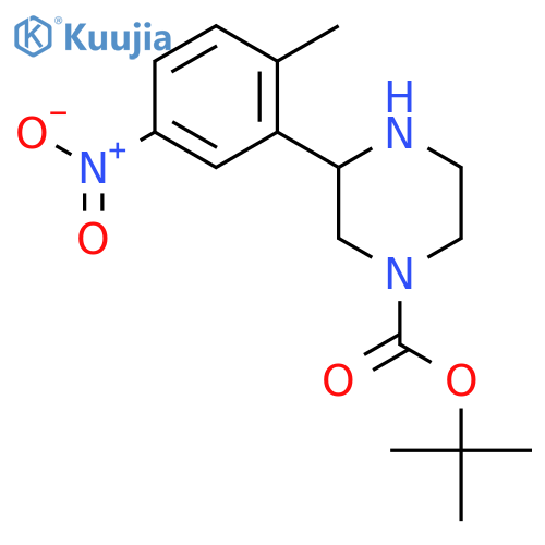 tert-butyl 3-(2-methyl-5-nitrophenyl)piperazine-1-carboxylate structure