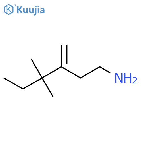 4,4-dimethyl-3-methylidenehexan-1-amine structure