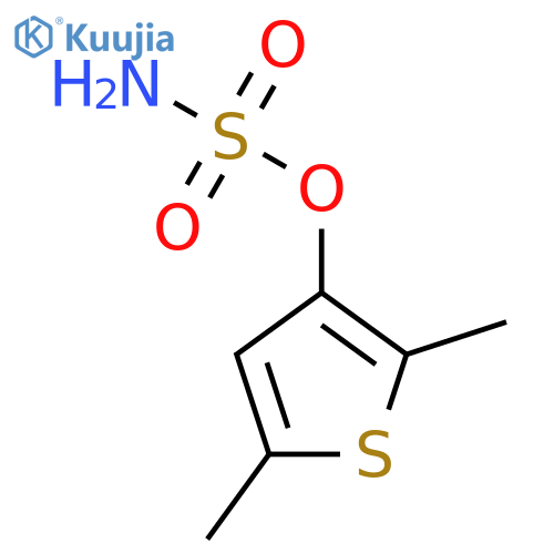 2,5-dimethylthiophen-3-yl sulfamate structure
