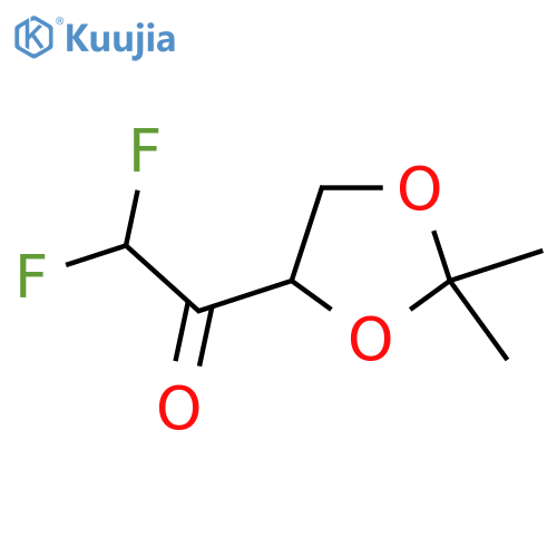 1-(2,2-dimethyl-1,3-dioxolan-4-yl)-2,2-difluoroethan-1-one structure