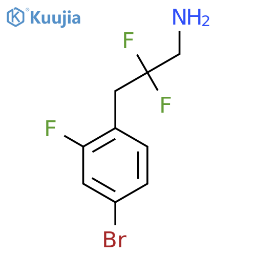 3-(4-bromo-2-fluorophenyl)-2,2-difluoropropan-1-amine structure