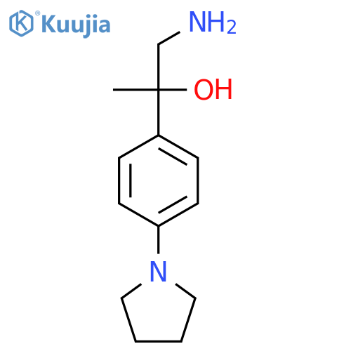 1-amino-2-4-(pyrrolidin-1-yl)phenylpropan-2-ol structure