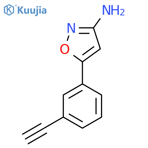 5-(3-ethynylphenyl)-1,2-oxazol-3-amine structure