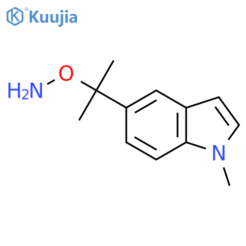 O-2-(1-methyl-1H-indol-5-yl)propan-2-ylhydroxylamine structure