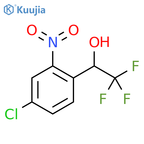 1-(4-chloro-2-nitrophenyl)-2,2,2-trifluoroethan-1-ol structure