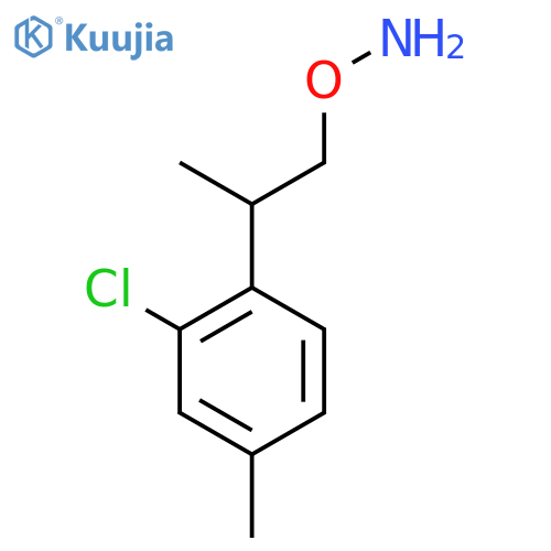 O-2-(2-chloro-4-methylphenyl)propylhydroxylamine structure