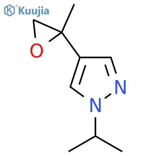 4-(2-methyloxiran-2-yl)-1-(propan-2-yl)-1H-pyrazole structure