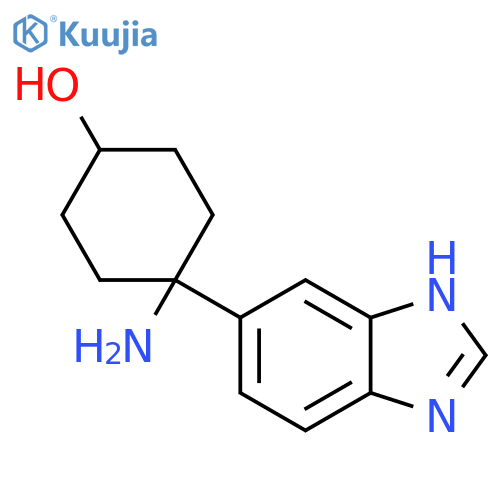 4-amino-4-(1H-1,3-benzodiazol-5-yl)cyclohexan-1-ol structure