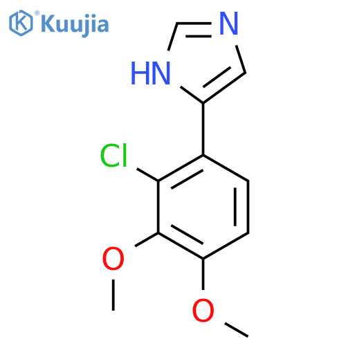 4-(2-chloro-3,4-dimethoxyphenyl)-1H-imidazole structure