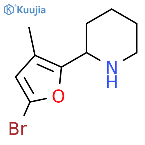 2-(5-bromo-3-methylfuran-2-yl)piperidine structure