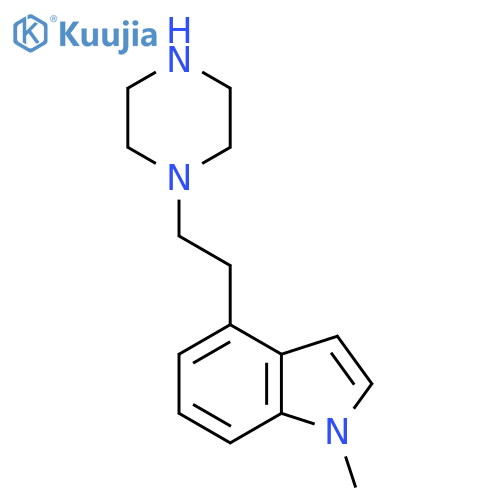 1-methyl-4-2-(piperazin-1-yl)ethyl-1H-indole structure