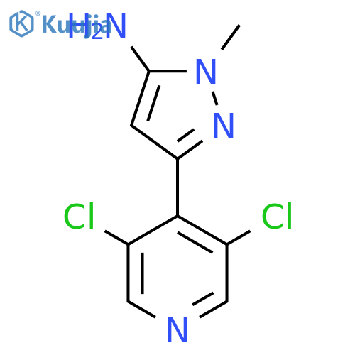 3-(3,5-dichloropyridin-4-yl)-1-methyl-1H-pyrazol-5-amine structure