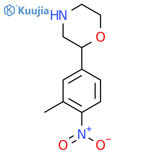 2-(3-methyl-4-nitrophenyl)morpholine structure