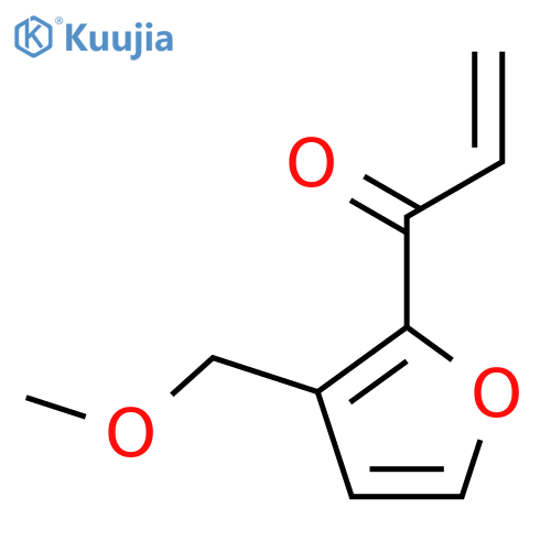 1-3-(methoxymethyl)furan-2-ylprop-2-en-1-one structure