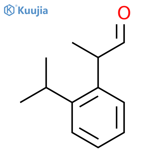 2-2-(propan-2-yl)phenylpropanal structure