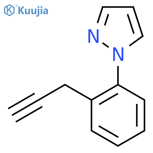 1-2-(prop-2-yn-1-yl)phenyl-1H-pyrazole structure