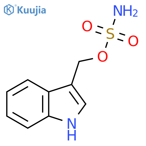 (1H-indol-3-yl)methyl sulfamate structure
