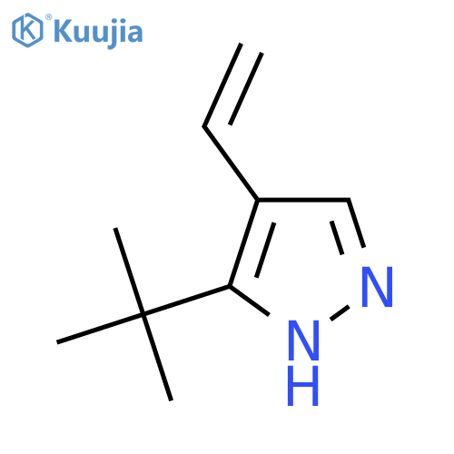 3-tert-butyl-4-ethenyl-1H-pyrazole structure