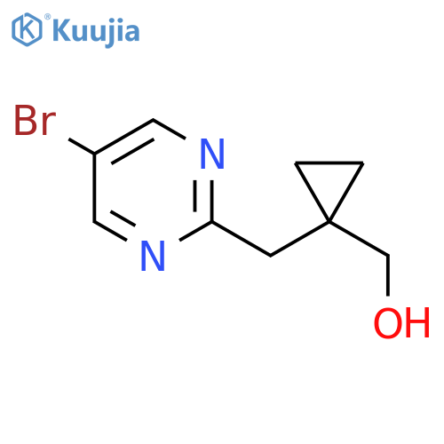 {1-(5-bromopyrimidin-2-yl)methylcyclopropyl}methanol structure