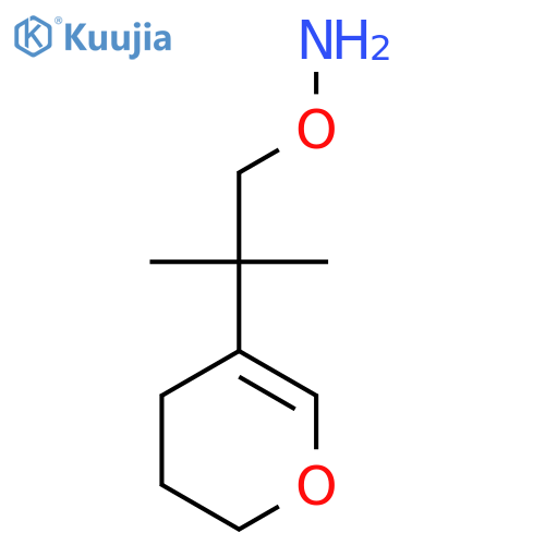 O-2-(3,4-dihydro-2H-pyran-5-yl)-2-methylpropylhydroxylamine structure