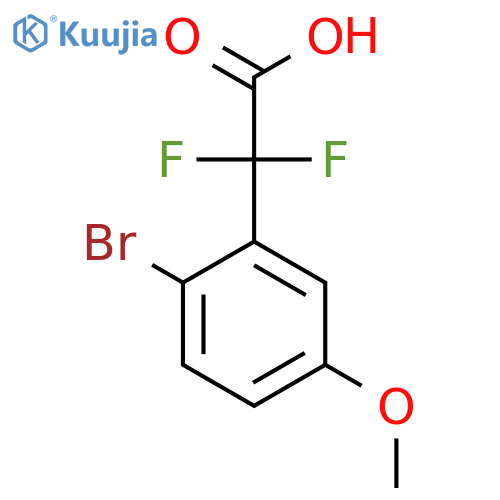2-(2-bromo-5-methoxyphenyl)-2,2-difluoroacetic acid structure