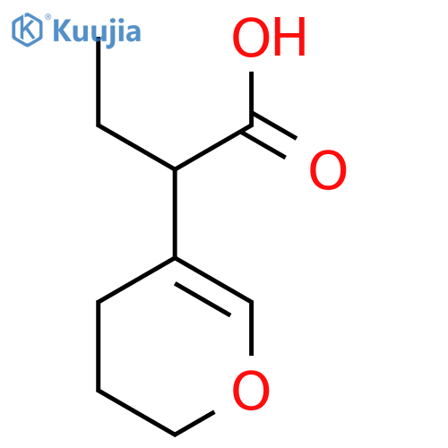 2-(3,4-dihydro-2H-pyran-5-yl)butanoic acid structure