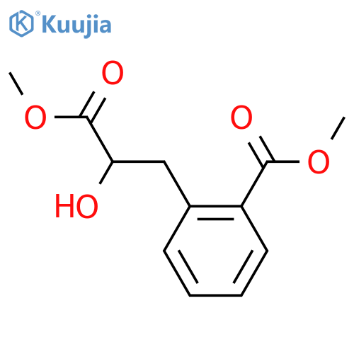 methyl 2-(2-hydroxy-3-methoxy-3-oxopropyl)benzoate structure
