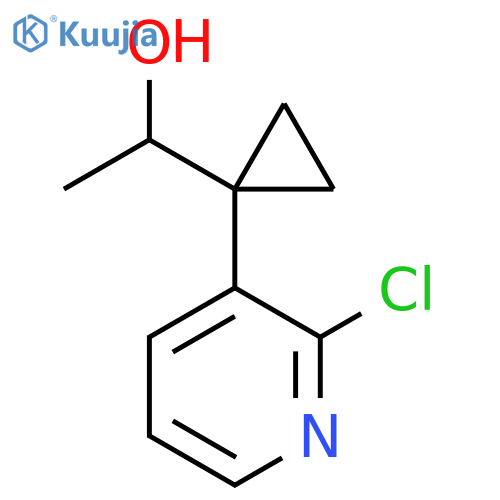1-1-(2-chloropyridin-3-yl)cyclopropylethan-1-ol structure