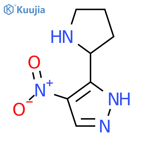 4-nitro-3-(pyrrolidin-2-yl)-1H-pyrazole structure