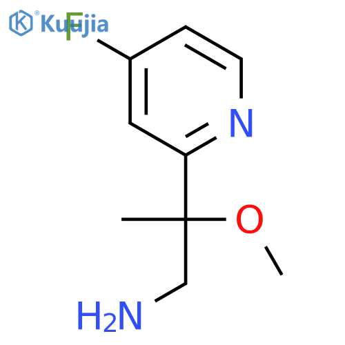 2-(4-fluoropyridin-2-yl)-2-methoxypropan-1-amine structure