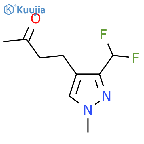 4-3-(difluoromethyl)-1-methyl-1H-pyrazol-4-ylbutan-2-one structure
