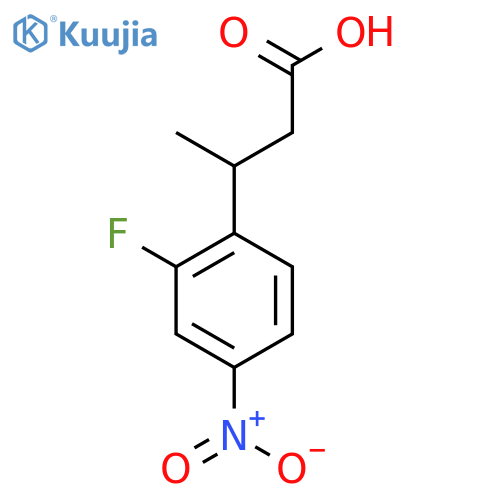 3-(2-fluoro-4-nitrophenyl)butanoic acid structure