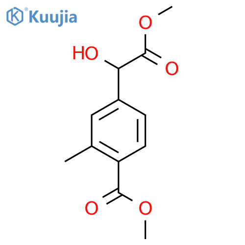 methyl 4-(1-hydroxy-2-methoxy-2-oxoethyl)-2-methylbenzoate structure
