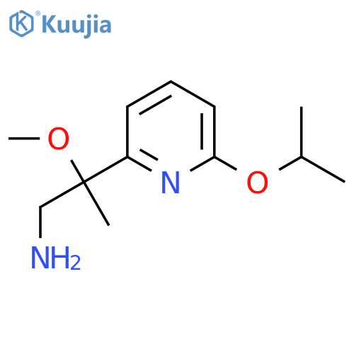2-methoxy-2-6-(propan-2-yloxy)pyridin-2-ylpropan-1-amine structure