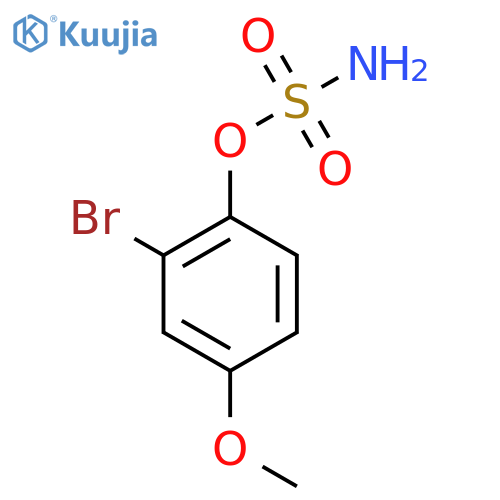 2-bromo-4-methoxyphenyl sulfamate structure
