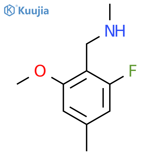 (2-fluoro-6-methoxy-4-methylphenyl)methyl(methyl)amine structure
