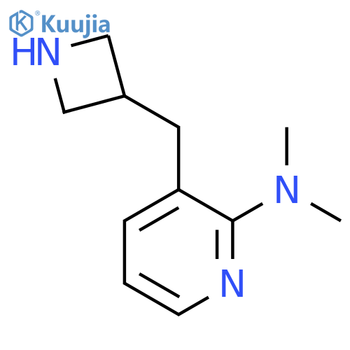 3-(azetidin-3-yl)methyl-N,N-dimethylpyridin-2-amine structure