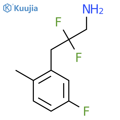 2,2-difluoro-3-(5-fluoro-2-methylphenyl)propan-1-amine structure