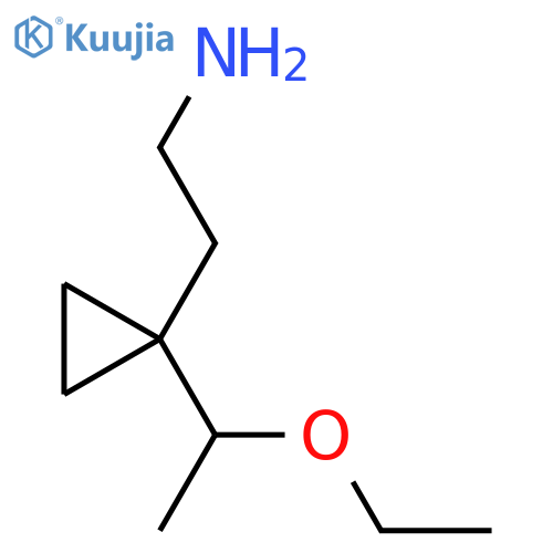 2-1-(1-ethoxyethyl)cyclopropylethan-1-amine structure