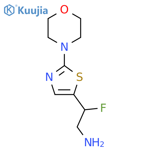 2-fluoro-2-2-(morpholin-4-yl)-1,3-thiazol-5-ylethan-1-amine structure