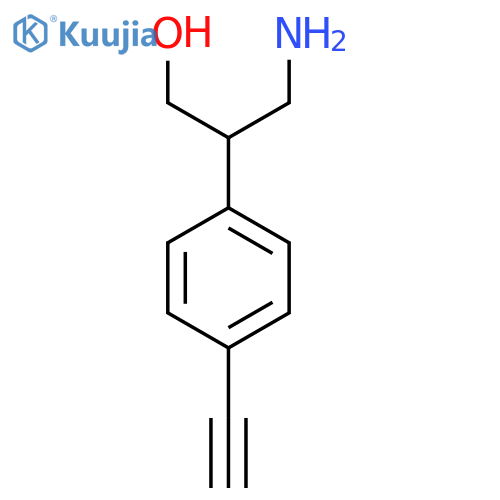 3-Amino-2-(4-ethynylphenyl)propan-1-ol structure